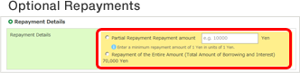 Optional Repayments