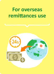 For overseas remittances use